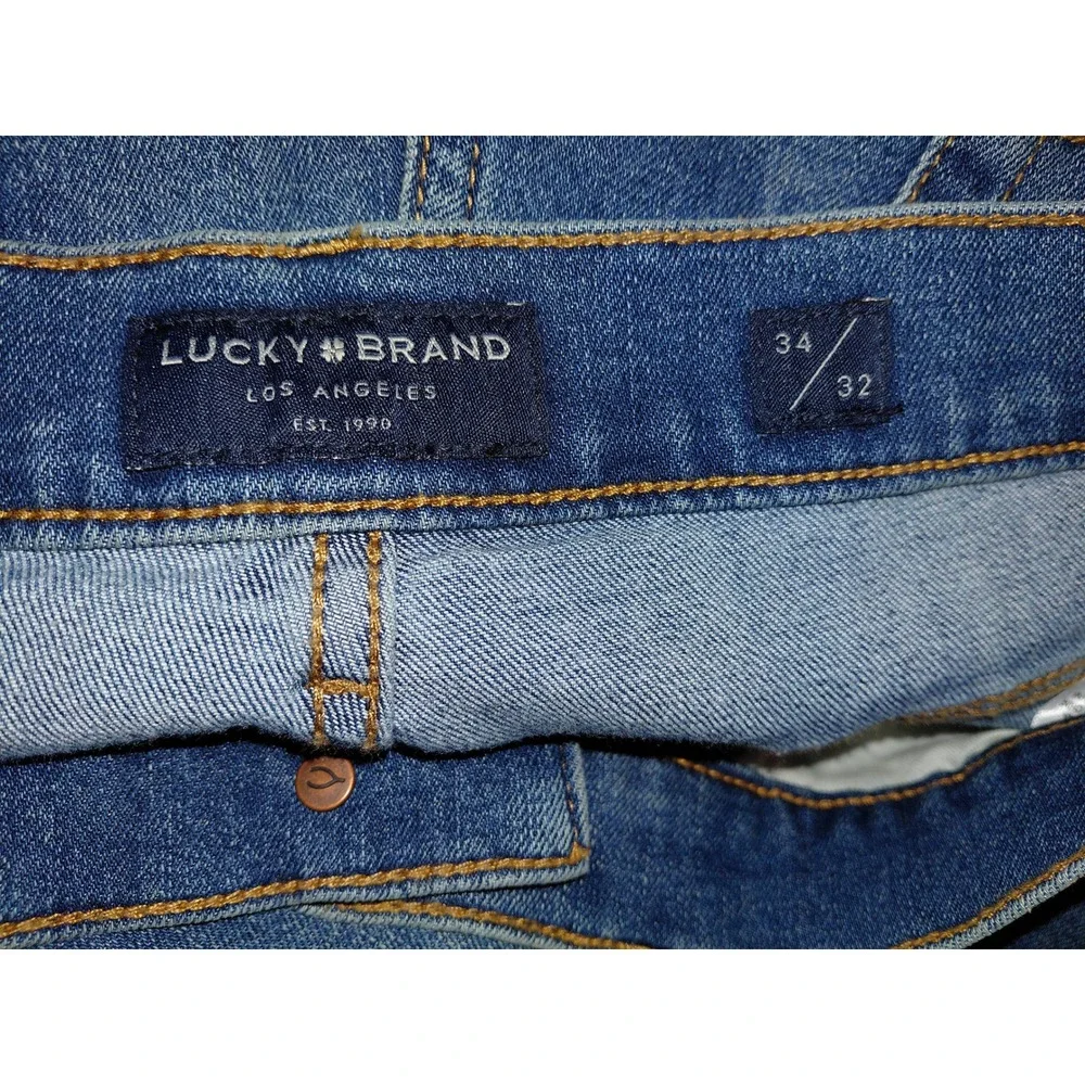 Lucky Brand‎ Mens 410 Athletic Slim Jeans Blue Wash Size 34x32